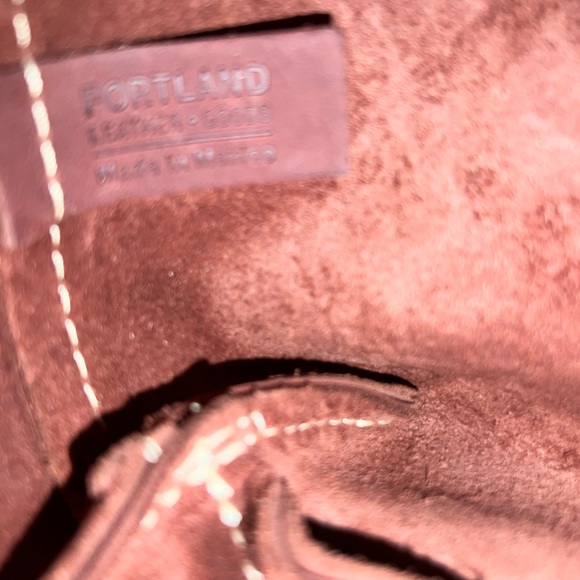 SOLD Portland Leather Goods LOTUS mini snap crossbody tote - Picture 9 of 10